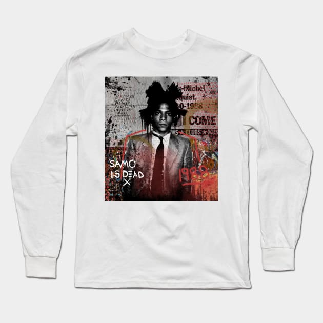 Basquiat Expressive Long Sleeve T-Shirt by bulletstudios